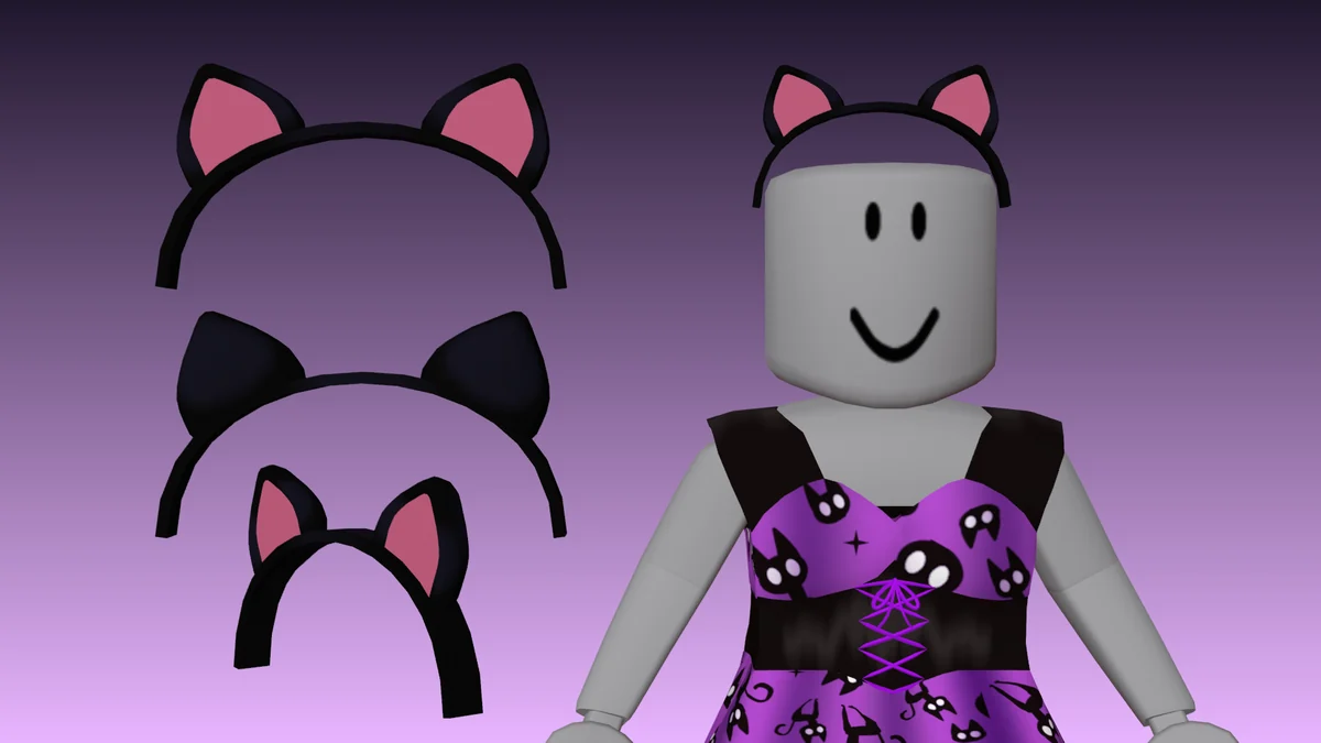 Cat Girl Headband Render