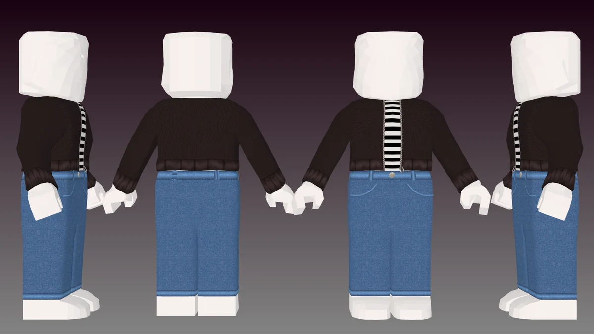 Jacket and Jeans Render