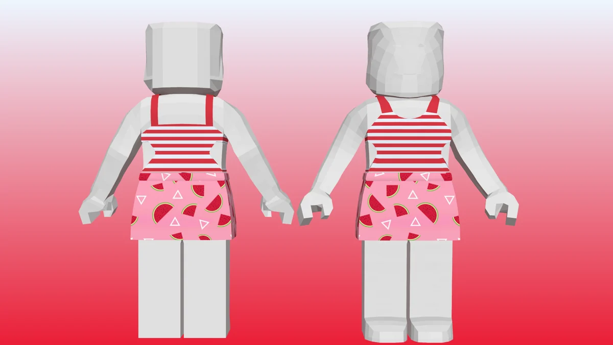 POP Strawberry Outfit Render