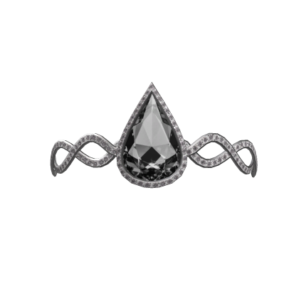 Black Teardrop Diamond Tiara