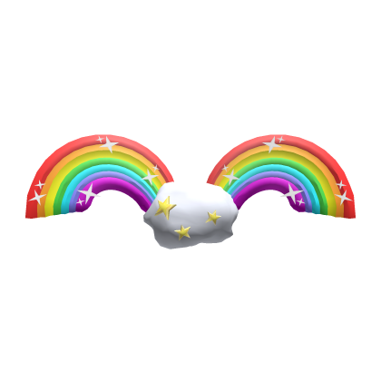 Cartoon Rainbow Wings