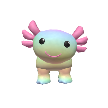Build-A-Bear Pink Tye Dye Axolotl