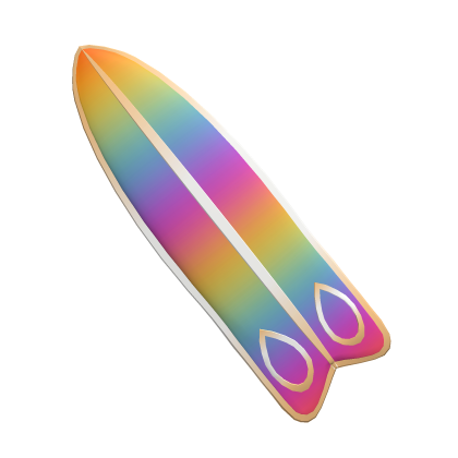 Rainbow Ombre Surfboard