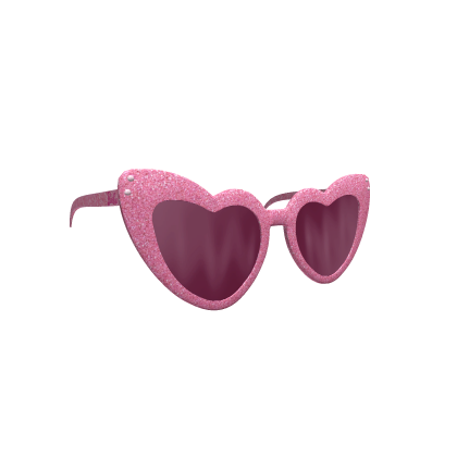 Barbie Pink Sparkle Heart Sunglasses