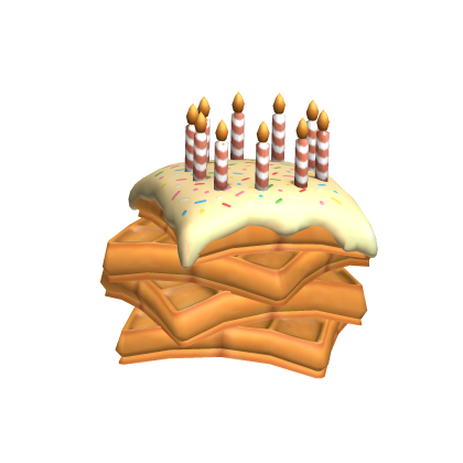 Waffle Birthday Cake